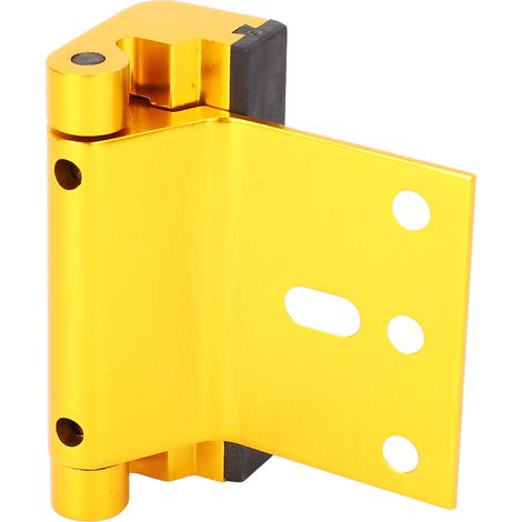 Serrure de sécurité pour porte d'entrée, résistante à 363 kg (800 lb), en alliage d'aluminium, avec système de sécurité enfant, pour chambre et garage, couleur or. (1/5)