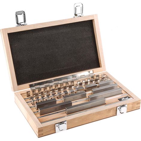 Jeu de blocs de jauges RS PRO, Métrique, 47 pieces, Acier, Etalonné UKAS ( Prix pour 1 Jeu ) (1/3)