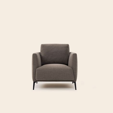 Fauteuil en Revêtement en tissu natté ODELLE