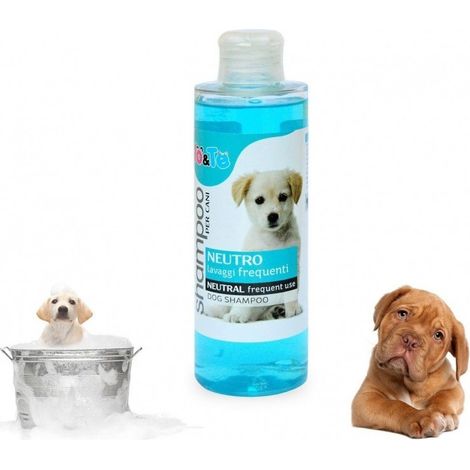 TrAdE Shop Traesio - Shampoo Neutro Lavaggi Frequenti 200 Ml Aloe Vera Pantenolo Cani Pelo Morbido Toelettatura Made Italy -