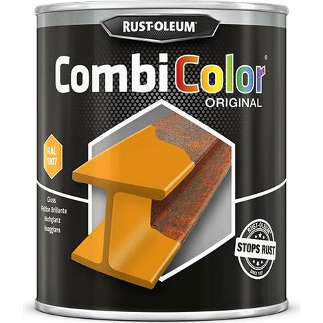 Peinture Combicolor Brillant Jaune Ral 1007 Pot 0.75 Litres