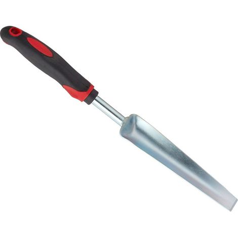Désherbeur manuel, lot de 2, déracineur pour enlever les mauvaises herbes, manche ergonomique, L: 37,5 cm, noir-rouge (1/5)