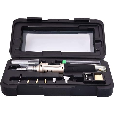 Kit de fer à souder professionnel à gaz butane doré (1/5)