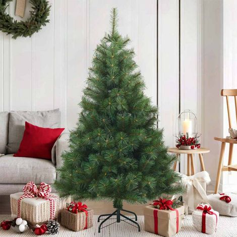 Künstlicher klappbarer Weihnachtsbaum Grün 150 cm PVC, Stahl