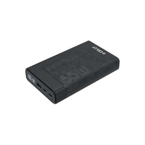 Powerbank Celly PBPD65W20EVOBK Negro 20000 mAh
