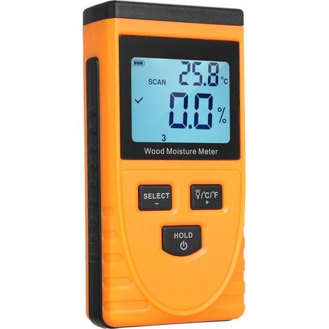 Testeur d'Humidité Bois GM630 Digital LCD Portable Gears Switchable avec Piles 9V 6F22 (1/5)