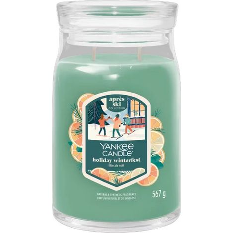 YANKEE CANDLE Giara Grande in vetro Holiday Winterfest (1/2)