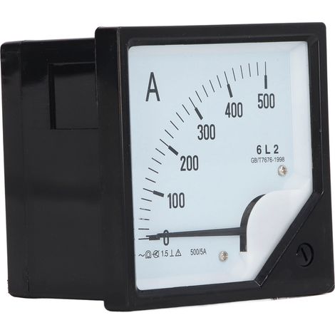 Amplificateur analogique, aiguille, ampèremètre alternatif, testeur de courant, panneau de mesure 0-500 A (1/5)