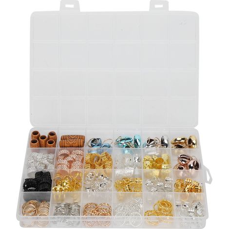 Anneaux de Tresses Métalliques, Coils pour Dreadlocks, Pendentifs Coquillage Décoratifs (1/5)