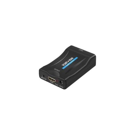Convertisseur Péritel vers HDMI – Résolution 720p/1080p – Compatible PAL/NTSC – Adaptateur audio vidéo pour TV, DVD, Xbox, PS1/PS2/PS3/WII-Crezuo