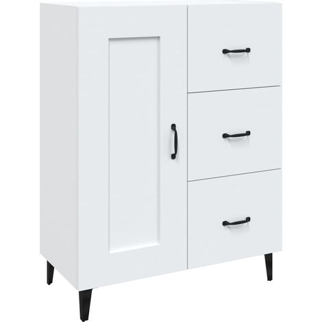 Aparador de madera contrachapada blanco 69,5x34x90 cm vidaXL