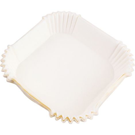 Papier sulfurisé carré jetable pour friteuse à air, blanc, lot de 100, idéal pour la cuisson au micro-ondes. (1/5)