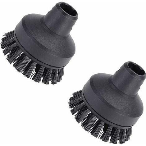 Petite brosse ronde pour nettoyeur vapeur Kärcher SC1 SC2 SC3 SC4 SC5 SC6 SC7 (2 Big Round Brush) (1/5)