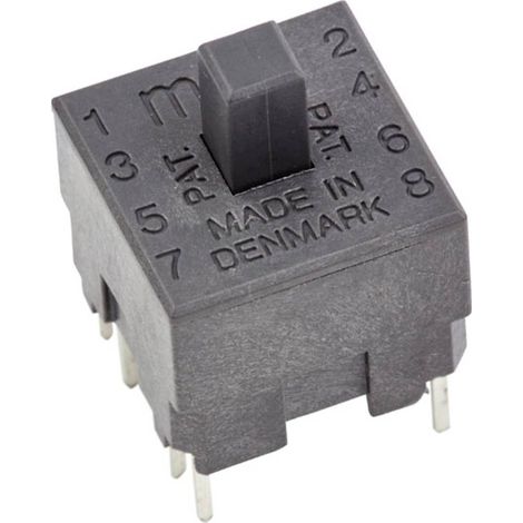 MEC 1540109 Unimec Series Pulsante 120 V 250 mA Momentaneo (L x L x A) 12.60 x 12.60 x 15.70 mm IP54 1 pz.