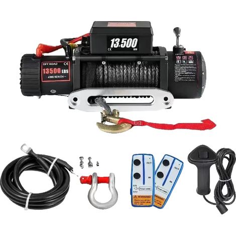 Treuil, 12V Électrique, Télécommande Sans Fil, 13500LBS, 27M (1/5)