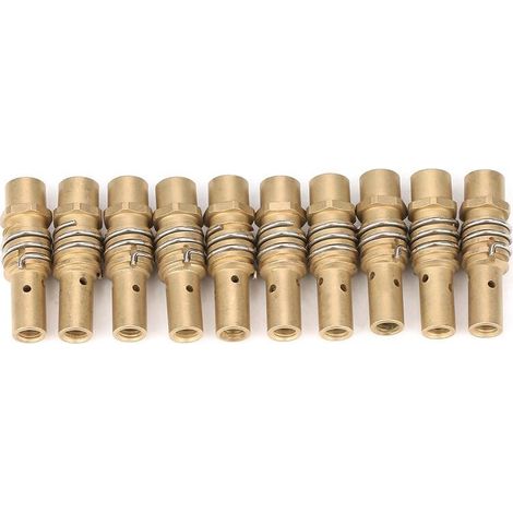 10pcs Porte-embouts Buse Soudage MIG Consommable Accessoire pour Chalumeau Torche 15AK, Accessoire pour Soudage MIG Accessoires et pièces détachées pour fer à souder électrique (1/4)