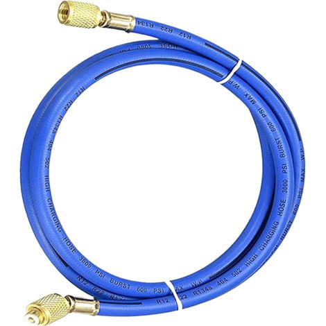 Tubi flessibili refrigeranti, tubo di ricarica CA, ricarica HVAC 150 cm/59,06 pollici, struttura durevole, collegamento flessibile, confezione da 3 multicolore, per servizio di aria condizionata per a