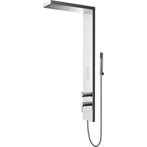 PARETE ATTREZZATA MULTIFUNZIONE MOD. MELEDA Acciaio inox lucidato