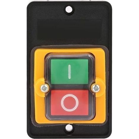 Commutateur Bouton Poussoir - AC220V 380V 10A - Étanche IP65 - Pour Machines Textiles et Équipements Mécaniques - 1 Pièce (1/4)