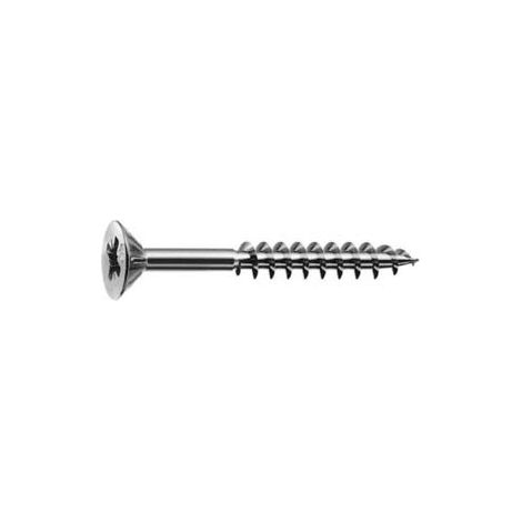 VITI PANEL-VIT PF TESTA SVASATA PIANA ACCIAIO CHROMITING- - ø mm.4x40 filetto mm.25 - 500 pezzi MUSTAD