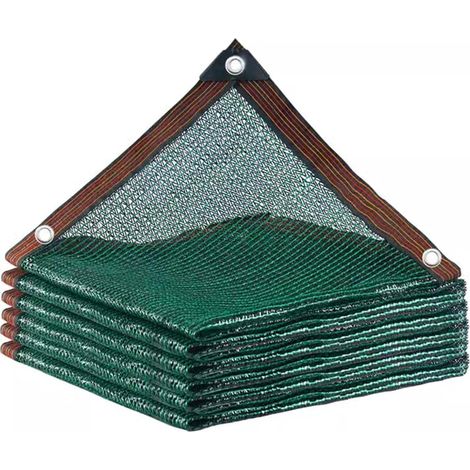 Filet d'ombrage vert – 2x4m – ombrage 55% – anti-feuilles et brise-vent – pour jardin et agriculture – Vert (1/5)