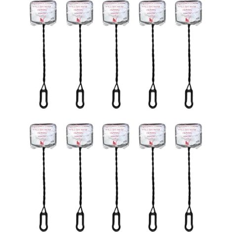 Lot de 10 épuisettes pour aquarium, cuillère de nettoyage professionnelle à mailles fines, convient à toutes les occasions, aquariums de maison et de bureau, 7,6 cm (3 pouces). (1/5)