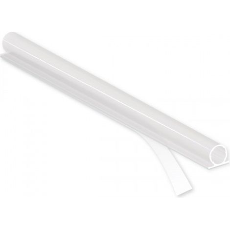 BURLETE SILICONA PUERT Y VENT.ADHESIVO9X 1-7MMX6 M TRANSPARENTE - BRINOX