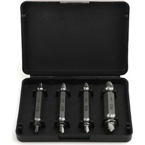 Extracteur De Vis Endommagé - Acier Rapide - 51 Mm - Pour Vis Cassées En Bois Et Métal - Lot De 4 (1/3)