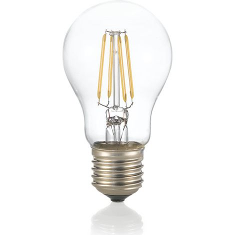 LAMPADINA ATTACCO E27 IN VETRO GOCCIA TRASPARENTE 10 W 1200 lm 2700 K CRI 90 Ø 60 x H 105 mm (1/2)