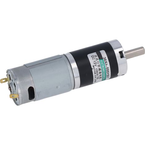 12-V-Gleichstrom-Mikrogetriebemotor, CW/CCW, langsam laufend, Kupfermotor für Industrieanwendungen, 15 W, 0,15 A, 10 U/min (1/5)