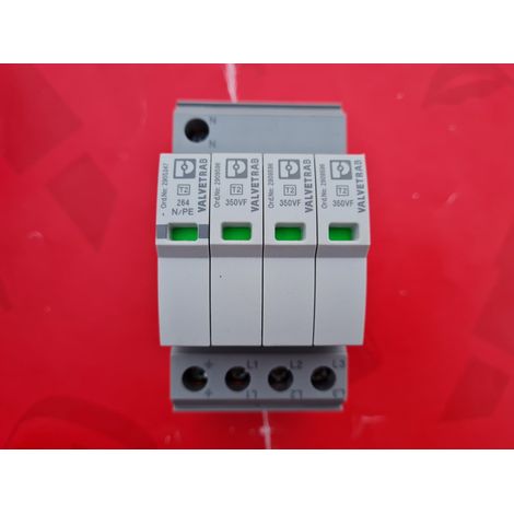 Parafoudre T2 Phoenix Contact , Imax 20kA VAL-SEC-T2-3S-350VF-FM , 2909590