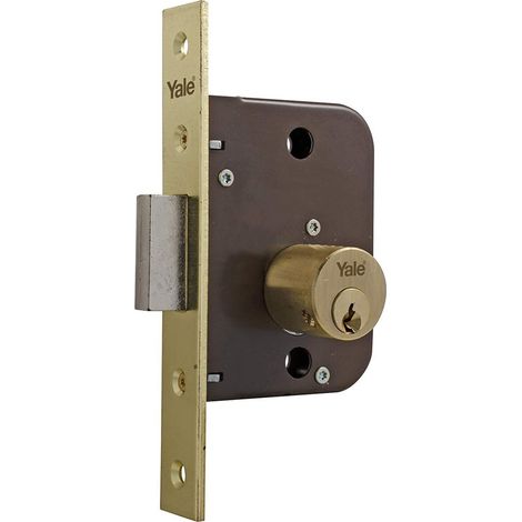 Serrure 47 Double Rond 80 x 50 mm Face en Laiton (1/3)