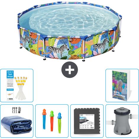 Bestway Piscina Bestway Steel Pro Redonda - Selva - 305x66 cm - 7-piezas S3 (1/5)