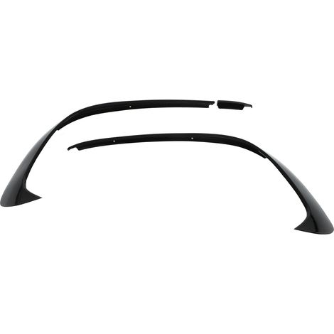 Ensemble de 3 pièces de garniture de spoiler de pare-chocs avant noir brillant de remplacement pour Mercedes-Benz Classe A W176 AMG-Line A45 2015-2018 (1/5)