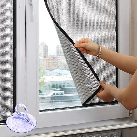 Film de confidentialité pour fenêtre, protection UV, protection solaire, film rafraîchissant pour fenêtre, 7 mm, facile à retirer (40 x 50 cm) (1/5)