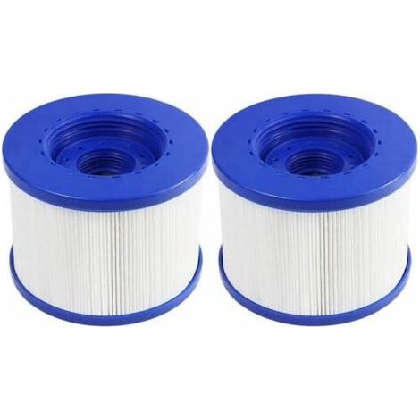 Lot de 2 Cartouches Filtre Spa a Visser, Filtre à Vis pour Spa Gonflable Pas De Vis 60mm, Cartouche de Filtre Rechange pour Cosy Spa, Clever Spa et de Plus,105 82mm (1/5)