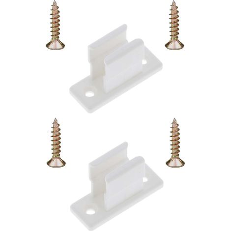 Cyclingcolors – Lot de 2 clips bloqueurs de manivelle pour volet roulant – Plastique polyamide blanc – Universel diamètre 13mm – A visser pour fixation murale