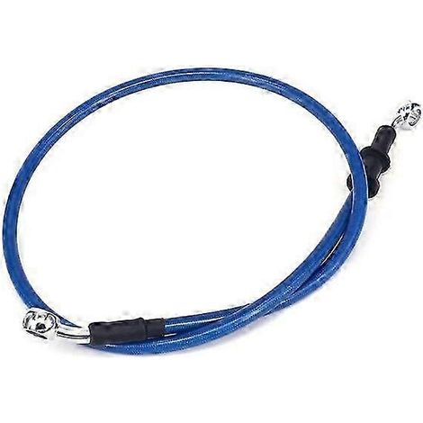 Durite de frein hydraulique tressée pour moto Suzuki Kawasaki Honda, 50 cm ou 60 cm, raccord banjo 10 mm (50 cm - bleu) (1/5)