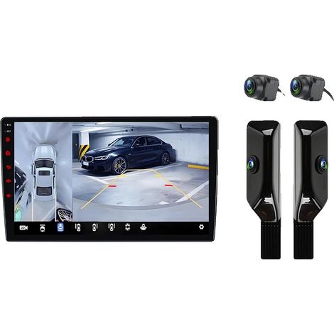 Autoradio, fonctionnalités multimédia, intégration smartphone, compatible avec Benz Classe C CLK 2000-2005, 4G-WIFI 6GB-128GB caméra 360 B (1/2)