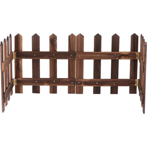 Clôture Bois Miniature pour Sapin de Noël Décoration de Jardin Clôture à Piquets (1/5)