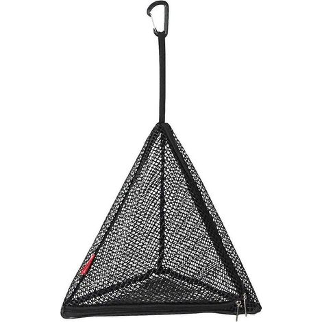 Filet de séchage triangulaire d'extérieur pliable, filet de rangement, filet de camping suspendu (1 pièce, noir) (1/4)