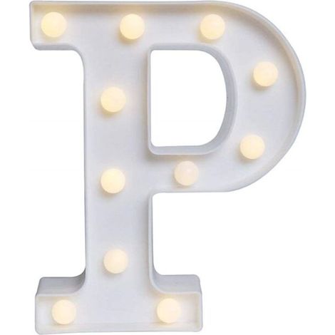 LED-Alphabet-Leuchte mit 26 Buchstaben und Zahlen, Herzen und Liebessymbolen für Hochzeiten, Partys, Zuhause und Bardekoration (1/5)