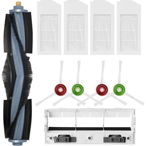 ALLIANDISRemplacement pour T10 TURBO Robot Aspirateur PièCes de Rechange Accessoires Brosse Principale LatéRale Filtre Hepa (1/4)