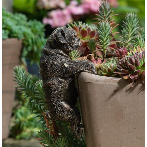 Pug Plant Pot Hanger - L10.5 x W4.5 x H6 cm