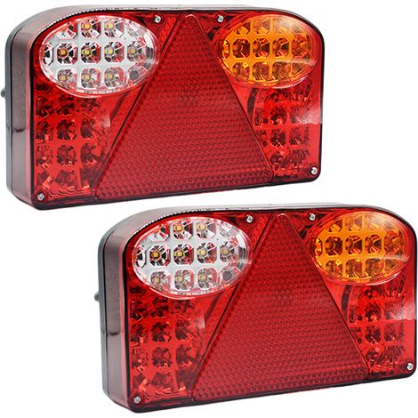 Ensemble de 2 lampes LED 12V pour remorca, semnalizare spate, installation simple (1/5)