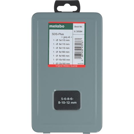 Metabo 6.30584.00 SDS-Bohrersatz 7-teilig für BHE /UHE für Beton Mauerwerk Stein