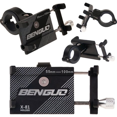 TG60175 Lenker-Handyhalterung für Fahrräder, Metall, robust, Aluminium