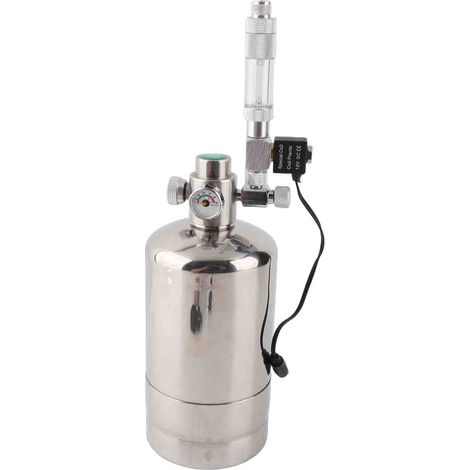 Kit générateur de CO2 pour aquarium avec réacteur à dioxyde de carbone, électrovanne et compteur de bulles pour plantes d'aquarium