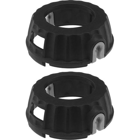 2pcs Trimmer Head Covers with Eyelets Compatible with B26Ps T26Cs MT260CLS T22LCS Brushcutters or Mowers 102 x 40.6 mm for Garden or Agriculture, Black (1/5)