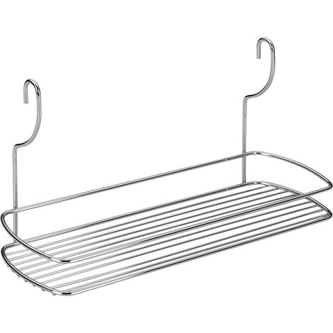 Étagère Suspendue - Panier de Rangement à Accrocher - Métal - 35 x 13 x 19 cm - Argent (1/4)